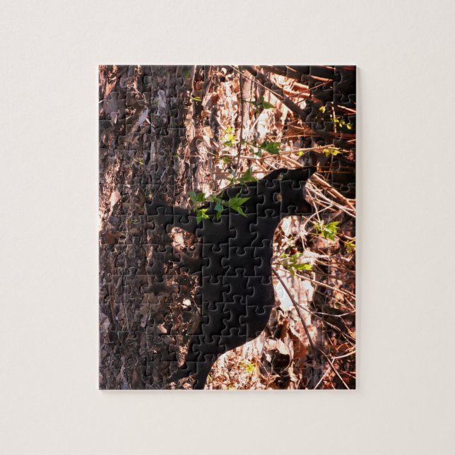 Puzzle Photo de chat noir (Vertical)