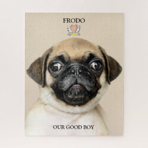 Puzzle Photo de chien personnalisée Noël Notre bon garçon