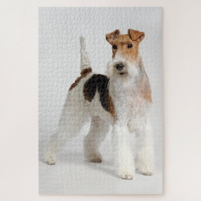 Puzzle Photo de chien Wire Fox Terrier (Vertical)