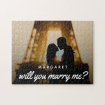 Puzzle Photo de couple unique mariage amusant<br><div class="desc">Photo Couple unique Fun Mariage Proposition Jigsaw Puzzle</div>