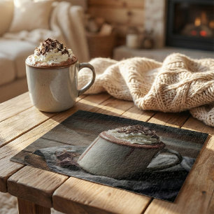 Puzzle Photo de crème fouettée au chocolat chaud cosy