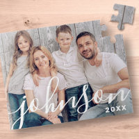 Photo de famille de script simple et moderne
