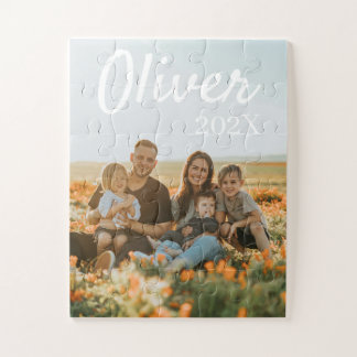 Puzzle Photo de famille moderne simple ludique en script