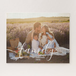 Puzzle Photo de famille personnalisée – Nom de famille pe