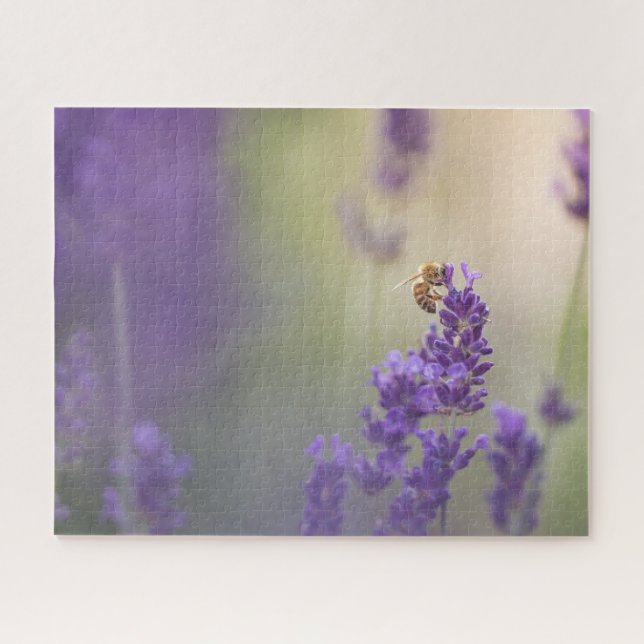 Puzzle Photo de fleur de lavande dans la nature (Horizontal)
