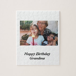 Puzzle Photo de grand-mère d'anniversaire sur mesure