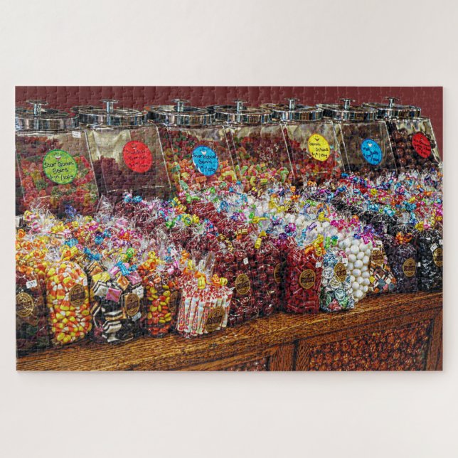 Puzzle Photo de la boutique de bonbons à l'ancienne (Horizontal)