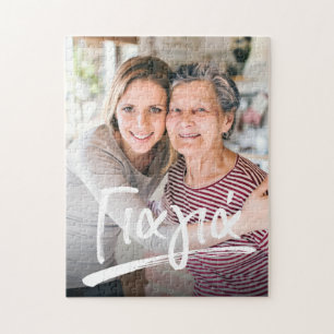 Puzzle Photo de la grand-mère grecque de Yiayia Jigsaw Pu