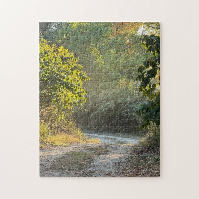 Puzzle photo de la piste d'automne (Vertical)