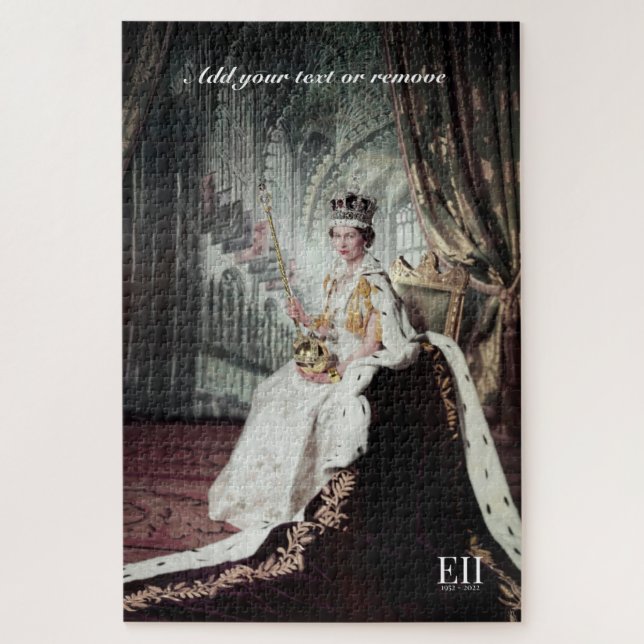 Puzzle Photo de la reine Elizabeth II à l'occasion de sa  (Vertical)
