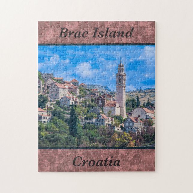Puzzle photo de l'île de Brac Croatie (Vertical)
