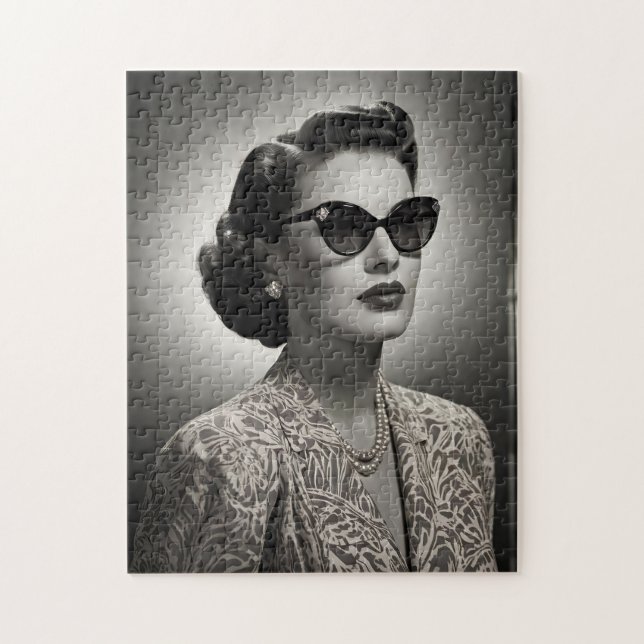 Puzzle photo de mode vintage - Style Retro (Vertical)