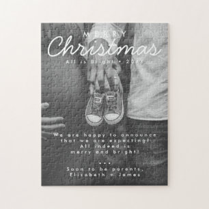 Puzzle Photo de Noël de la Faire-part de grossesse