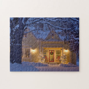 Puzzle photo de Noël en Nouvelle-Angleterre avec b