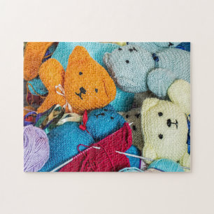 Puzzle Photo de nounours en bonnet
