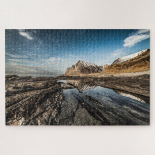 Puzzle Photo de paysage montagneux de Lofoten