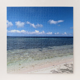 Puzzle Photo de plage indonésienne ensoleillée avec vue s