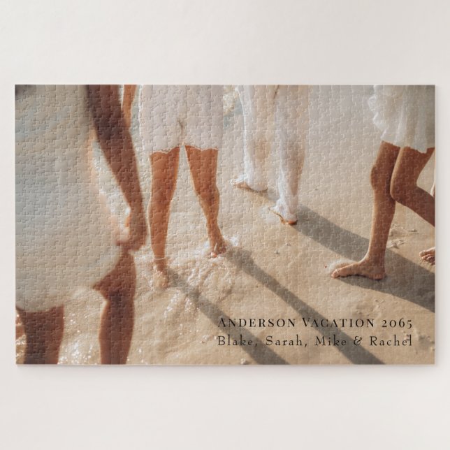 Puzzle Photo de vacances personnalisées (Horizontal)