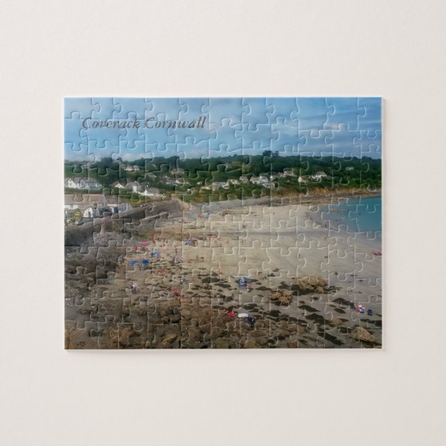 Puzzle Photo des Cornouailles Angleterre de plage de (Horizontal)
