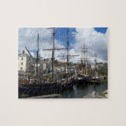 Puzzle Photo des Cornouailles de port de Charlestown de