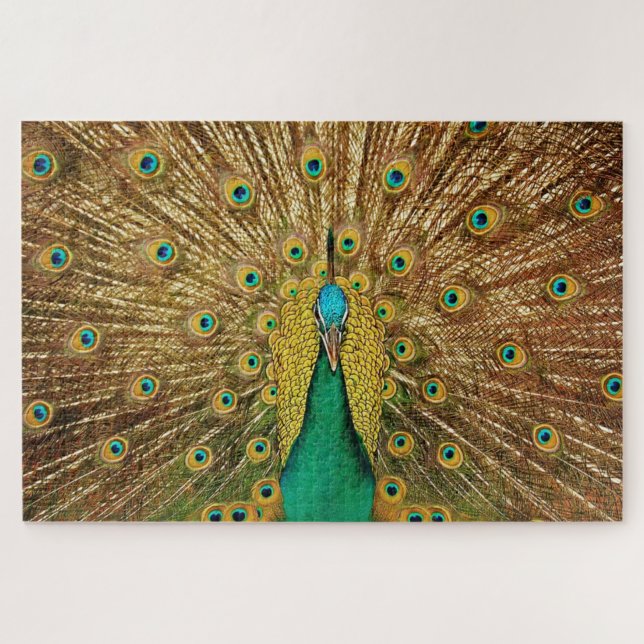 Puzzle Photo d'oiseau Peacock (Horizontal)