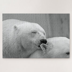 Puzzle Photo d'ours polaire gris