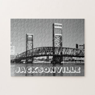Puzzle Photo du pont noir et blanc de Jacksonville Florid