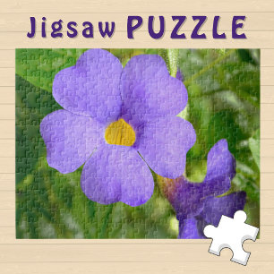 Puzzle Photo esthétique de fleur violette en fleurs - 