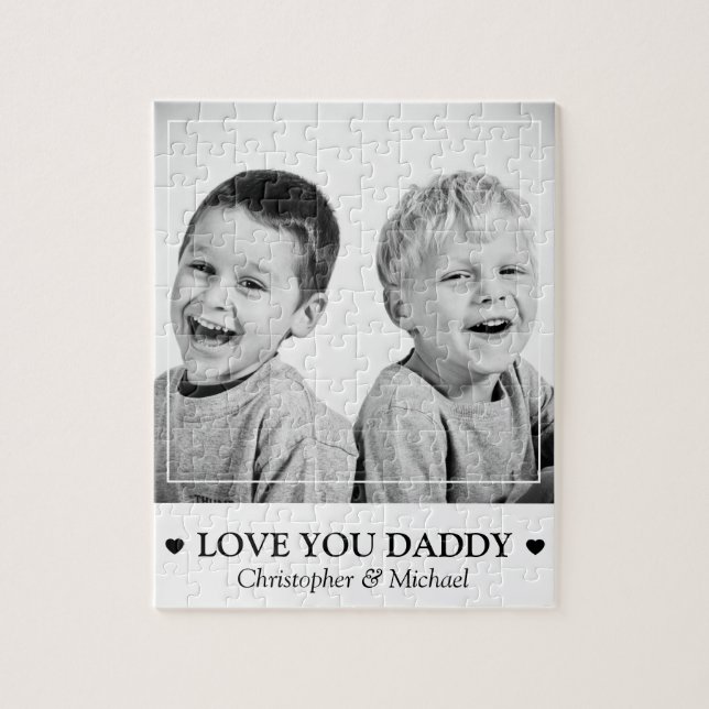 Puzzle Photo Et Message Personnalisés (Vertical)