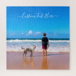 Puzzle Photo et texte personnalisés - Votre propre design<br><div class="desc">Photo et texte personnalisés - Votre propre design - Mon animal de compagnie - Famille personnalisée / Amis ou Cadeau personnel - Ajouter votre photo et votre texte - Redimensionner et déplacer ou supprimer et ajouter des éléments / du texte avec outil de personnalisation! Choisissez / ajoutez votre police /...</div>