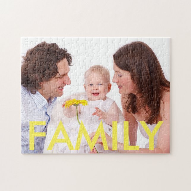 Puzzle photo familiale personnalisée (Horizontal)