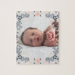Puzzle Photo florale Pastel botanique douce<br><div class="desc">Un design élégant et frais dans les tons pastels et fleuris. Softest Botanique Pastel Floral Photo puzzle</div>