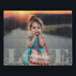 Puzzle Photo Love and Sparkles<br><div class="desc">Design photo simple et chic à fond saigné. Besoin d'une couleur personnalisée ? Envoyez-nous un message à heartlockedstudio@gmail.com et nous serons heureux de vous aider!</div>