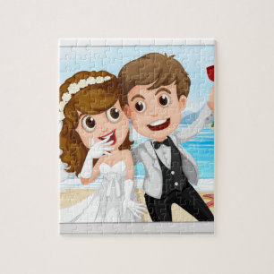 Puzzle photo mariage