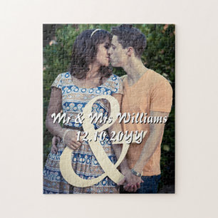 Puzzle Photo Mariage Fiançailles Couple, Cadeau personnal