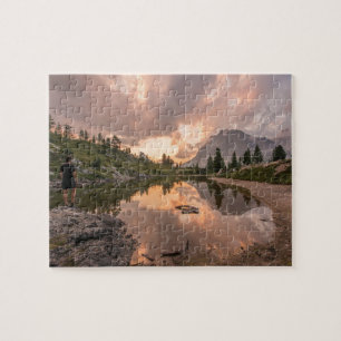 Puzzle photo Mountain Pond