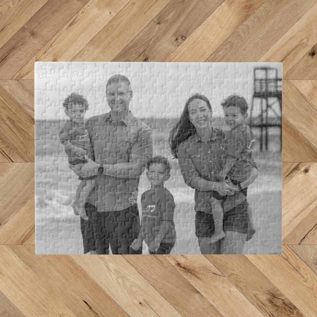 Puzzle Photo noir et blanc moderne simple (Créateur téléchargé)