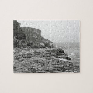 Puzzle photo noir et blanc Rocky Shoreline