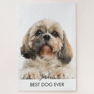 Puzzle Photo personnalisé de chien de compagnie Shih Tzu