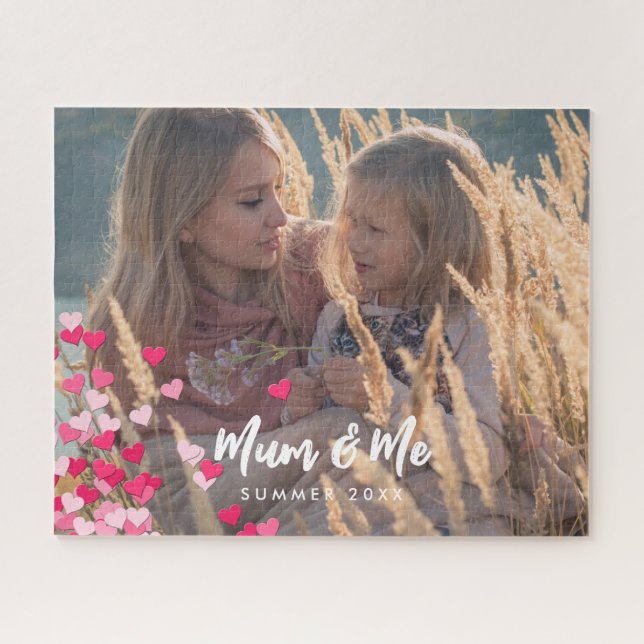 Puzzle Photo Personnalisée Écriture Moderne Écrits Éparpi (Horizontal)