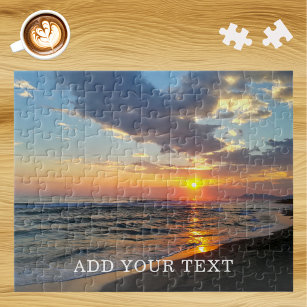 Puzzle Photo personnalisée et texte personnalisé
