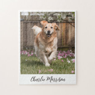 Puzzle Photo personnalisée Golden Retriever Dog