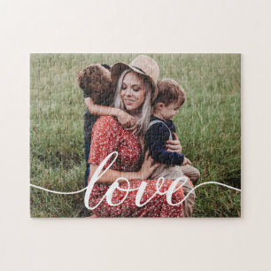 Puzzle Photo personnalisée Love script Maman