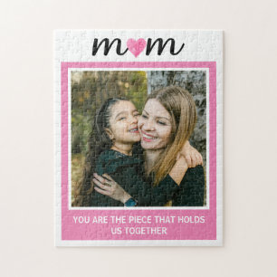 Puzzle Photo Personnalisée Maman Vous Nous Tirez Ensemble