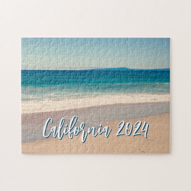 Puzzle Photo personnalisée Ocean Blue Pittoresque Beach (Horizontal)