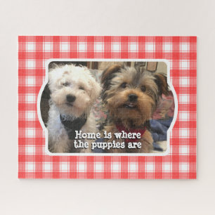 Puzzle Photo personnalisée Rouge et blanc Pays Agritouris