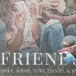 Puzzle Photo personnalisée Simple Amis modernes personnal