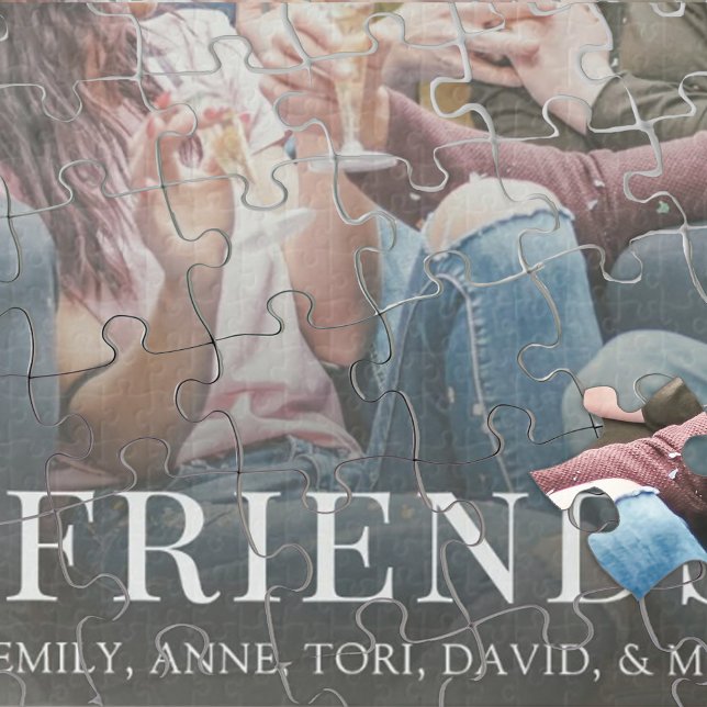 Puzzle Photo personnalisée Simple Amis modernes personnal (Créateur téléchargé)