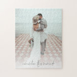 Puzzle Photo Personnalisée Souvenez-vous de ce moment nou<br><div class="desc">Photo Personnalisée Romantique Rappelez-Vous Ce Moment Nouveaux Mariés. Remplacez simplement l'exemple de photo par votre préféré d'orientation portrait et de haute résolution. Romantique dicton Se souvenir de ce moment est dans un élégant script fixe en bas. Vous pouvez modifier la couleur de ce texte si nécessaire pour mieux convenir à...</div>