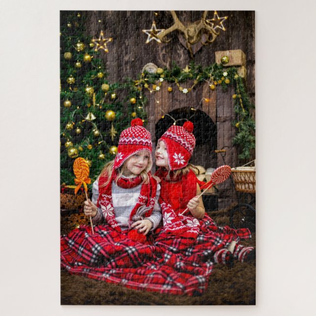 Puzzle Photo pour enfants personnalisée Noël1014 Piece Pu (Vertical)